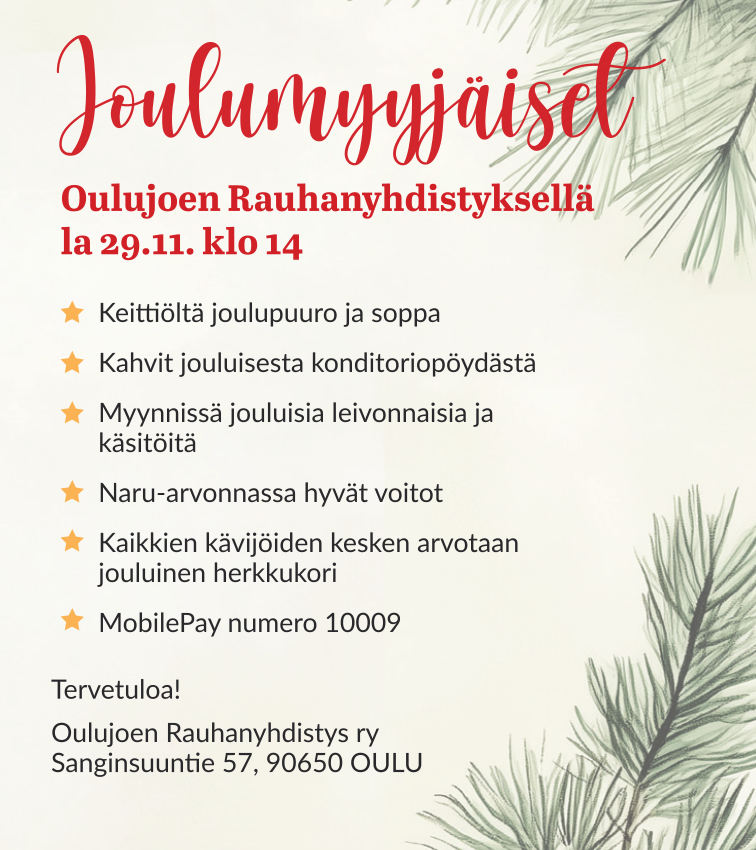 Joulumyyjäiset 29.11. klo 14